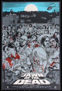 3k0380 DAWN OF THE DEAD #27/330 24x36 art print 2011 Mondo, Jeff Proctor, blue sky variant edition!