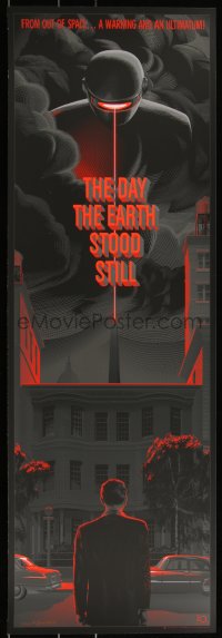 3k1615 DAY THE EARTH STOOD STILL signed 16/150 12x36 art print 2014 by Laurent Durieux, variant!