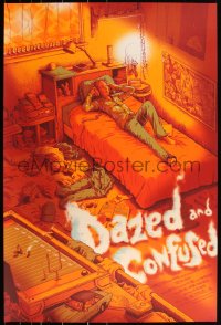 3k0384 DAZED & CONFUSED #16/325 24x36 art print 2016 Mondo, art by James Flames, regular edition!