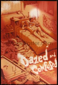 3k0385 DAZED & CONFUSED #16/150 24x36 art print 2016 Mondo, art by James Flames, variant edition!