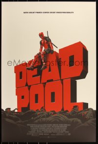 3k0389 DEADPOOL #16/275 24x36 art print 2016 Mondo, art by Phantom City Creative, version 1!