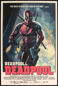 3k0391 DEADPOOL #16/175 24x36 art print 2016 Mondo, art by Rob Liefeld, variant edition!