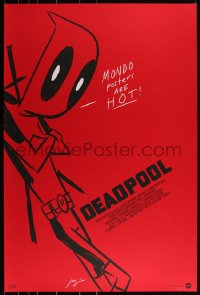 3k0392 DEADPOOL #16/275 24x36 art print 2021 Mondo, wacky art by Justin Harder!