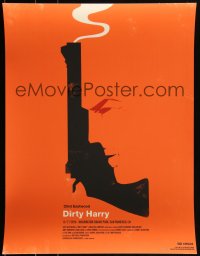 3k1843 DIRTY HARRY #55/300 18x24 art print 2010 Mondo, Alamo Drafthouse, Olly Moss, first edition!