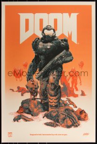 3k0411 DOOM #16/150 24x36 art print 2019 Mondo, art by Grzegorz Domaradzki, variant edition!