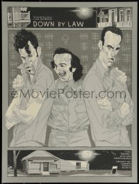 3k1848 DOWN BY LAW signed #27/200 18x24 art print 2011 by artist Rich Kelley, Mondo, cast art!