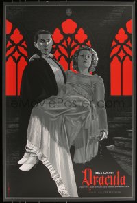 3k0413 DRACULA #16/350 24x36 art print 2012 Mondo, Bela Lugosi carrying Chandler by Durieux, 1st!