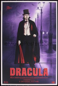 3k0416 DRACULA #16/125 24x36 art print 2019 Mondo, creepy Bela Lugosi by Sara Deck, variant edition!