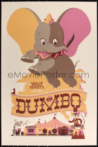 3k0433 DUMBO #21/395 24x36 art print 2011 Mondo, Disney art by Tom Whalen, regular edition!