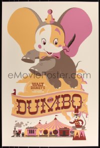 3k0434 DUMBO #151/155 24x36 art print 2011 Disney art by Tom Whalen, sideshow edition!