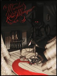 3k1865 EDGAR ALLAN POE 18x24 art print 2018 Mondo, Jay Gordon, Murders in the Rue Morgue!