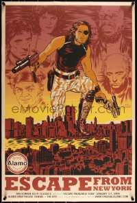 3k0462 ESCAPE FROM NEW YORK signed #50/100 24x36 art print 2009 by Nick Derington, Mondo, Alamo!