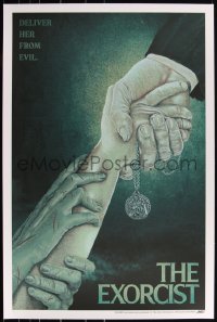 3k0481 EXORCIST #16/150 24x36 art print 2019 Mondo, demon hands by Timothy Pittides, variant edition!