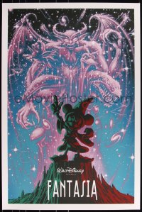 3k0485 FANTASIA #16/390 24x36 art print 2014 Mondo, Mickey Mouse by Jeff Soto, first edition!