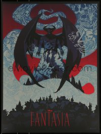 3k1870 FANTASIA #16/175 18x24 art print 2017 Mondo, Chernabog by Becky Cloonan, variant edition!