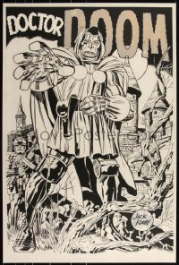 3k0488 FANTASTIC FOUR #15/95 24x36 art print 2021 Mondo, Kirby, Doctor Doom: Marvelmania, variant!