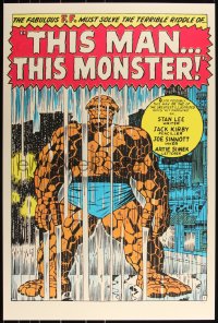 3k0487 FANTASTIC FOUR #15/150 24x36 art print 2021 Mondo, Kirby, #51: This Man This Monster!