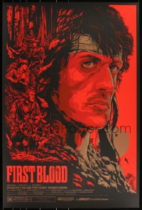 3k0495 FIRST BLOOD #16/400 24x36 art print 2013 Mondo, art by Ken Taylor, regular edition!