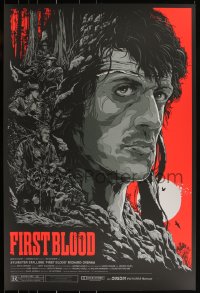 3k0496 FIRST BLOOD #16/215 24x36 art print 2013 Mondo, art by Ken Taylor, variant edition!