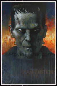 3k0534 FRANKENSTEIN #16/325 24x36 art print 2018 Mondo, Matthew Peak art of Karloff, first edition!