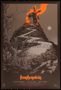 3k0526 FRANKENSTEIN signed #16/375 24x36 art print 2014 by Ken Taylor, Mondo, regular edition!