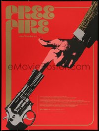 3k1894 FREE FIRE #16/100 18x24 art print 2017 Mondo, great art of finger in gun by Jay Shaw!