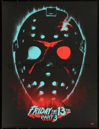 3k1896 FRIDAY THE 13th PART 3 - 3D #16/250 18x24 art print 2017 Mondo, Gary Pullin, regular edition!