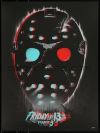 3k1897 FRIDAY THE 13th PART 3 - 3D #16/125 18x24 art print 2017 Mondo, Gary Pullin, variant edition!