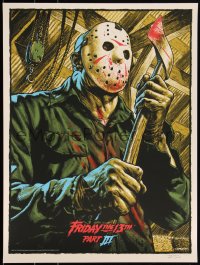 3k1898 FRIDAY THE 13th PART 3 - 3D signed #16/225 18x24 art print 2013 Mondo, Edmiston, regular ed.!