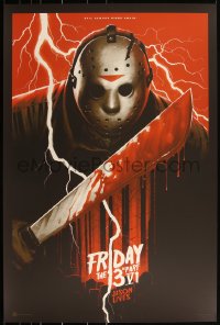 3k0539 FRIDAY THE 13th PART VI #16/250 24x36 art print 2015 Mondo, Phantom City Creative, 1st ed.!