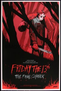 3k0538 FRIDAY THE 13th - THE FINAL CHAPTER #16/250 24x36 art print 2018 Mondo, art by Jonathan Bartlett!