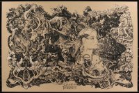 3k0550 GAME OF THRONES #16/200 24x36 art print 2013 Mondo, Vania Zouravliov, brown edition!