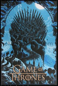 3k0553 GAME OF THRONES #16/365 24x36 art print 2013 Mondo, art of The Iron Throne by Kilian Eng!