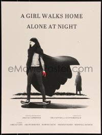 3k1915 GIRL WALKS HOME ALONE AT NIGHT #16/125 18x24 art print 2015 Mondo, vampire art by Szabo!