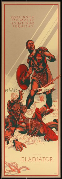 3k1618 GLADIATOR #16/300 12x36 art print 2015 Mondo, art by Martin Ansin, regular edition!