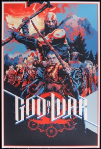 3k0573 GOD OF WAR #16/425 24x36 art print 2019 Mondo, art by Matt Taylor!