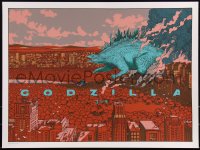 3k1916 GODZILLA #16/150 18x24 art print 2015 Mondo, art by Jared Muralt, variant edition!