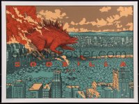 3k1917 GODZILLA #16/300 18x24 art print 2015 Mondo, art by Jared Muralt, regular edition!