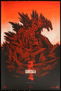 3k0576 GODZILLA #16/100 24x36 art print 2013 Mondo, art by Phantom City Creative, variant edition!