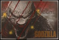 3k0577 GODZILLA #16/150 24x36 art print 2015 Mondo, art by Randy Ortiz, variant edition!