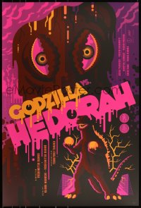 3k0598 GODZILLA VS. THE SMOG MONSTER #15/220 24x36 art print 2021 Mondo, art by Tom Whalen, regular!