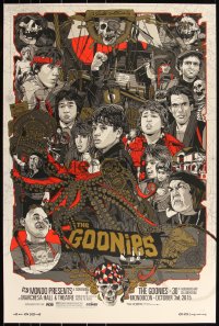 3k0608 GOONIES #16/300 24x36 art print 2015 Mondo, art by Tyler Stout, Mondocon variant edition!