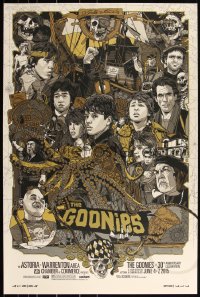 3k0609 GOONIES #16/20 24x36 art print 2015 Mondo, art by Tyler Stout, gold variant AP edition!