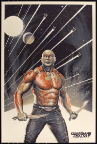 3k0633 GUARDIANS OF THE GALAXY #16/250 24x36 art print 2014 Mondo, Drax, PCC art, regular edition!