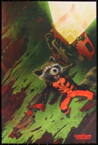 3k0637 GUARDIANS OF THE GALAXY #16/300 24x36 art print 2014 Mondo, Rocket Raccoon, Kevin Tong, reg!