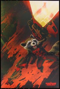 3k0638 GUARDIANS OF THE GALAXY #16/150 24x36 art print 2014 Mondo, Rocket Raccoon, Kevin Tong, var!