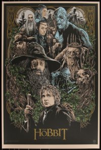 3k0681 HOBBIT: AN UNEXPECTED JOURNEY #16/325 24x36 art print 2014 Mondo, art by Ken Taylor, first edition!