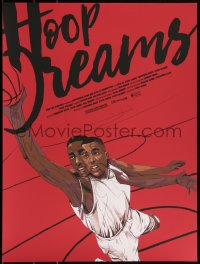 3k1955 HOOP DREAMS #16/100 18x24 art print 2016 Mondo, cool basketball art by Oliver Barrett!