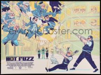 3k1956 HOT FUZZ #16/225 18x24 art print 2018 Mondo, Simon Pegg & Martin Freeman by Logan Faerber!