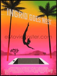 3k1969 INGRID GOES WEST #16/125 18x24 art print 2017 Mondo, woman diving into empty pool by Stauffer!